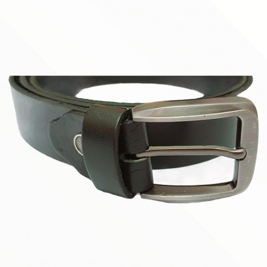 Men's Black/Dark Tan Real Leather Handmade Belts Zest-MHB-005 Men's Black/Dark Tan Real Leather Handmade Belts Zest-MHB-005