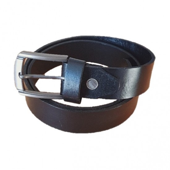 Men's Black/Dark Tan Real Leather Handmade Belt Zest-MHB-002 Men's Black/Dark Tan Real Leather Handmade Belt Zest-MHB-002
