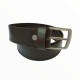 Men's Black/Dark Tan Real Leather Handmade Belt Zest-MHB-006 Men's Black/Dark Tan Real Leather Handmade Belt Zest-MHB-006