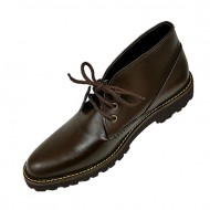 Brown Lace Up Real Leather Ankle/Chukka Boots ZEST-MHS-018