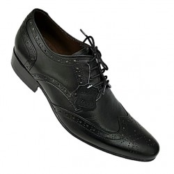 Black Italian Designer Brogues ZEST-MHS-034