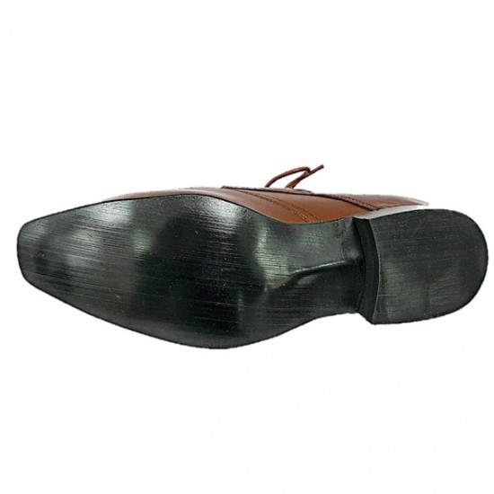 Dark Tan Lace Up Brogues Italian Design ZEST-MHS-005 Dark Tan Lace Up Brogues Italian Design ZEST-MHS-005