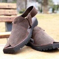 Men's Suede Pakistani Sandal/Kaptan Chappal