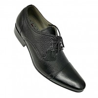 Black Lace Up Smart Dress Shoes ZEST-MHS-025