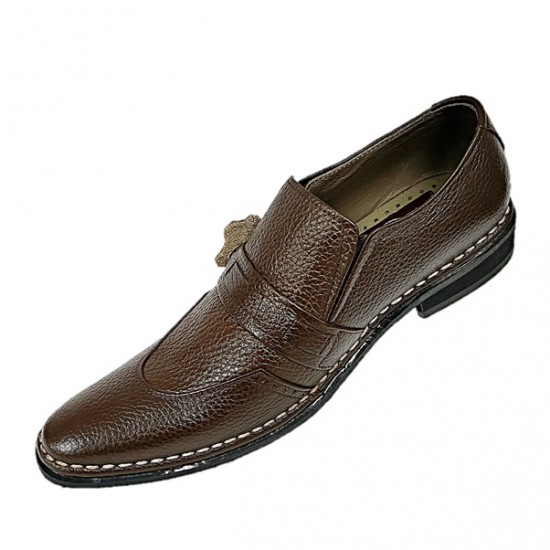 Brown Italian Designer Slip On Smart Dress Shoes ZEST-MHS-030 Brown Italian Designer Slip On Smart Dress Shoes ZEST-MHS-030