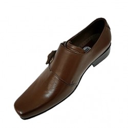 Dark Tan Designer Italian Monkstraps ZEST-MHS-021