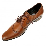 Tan Lace Up Italian Designer Smart Shoes ZEST-MHS-014