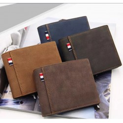 Men's Stylish Simple Casual Black/Coffee/Navy/Tan Leisure Short PU Leather Wallet - Zest-MW-001 Men's Stylish Simple Casual Black/Coffee/Navy/Tan Leisure Short PU Leather Wallet - Zest-MW-001